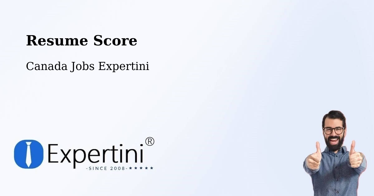 Resume Score & Job Description Match Tool – Sainte Adèle - Canada Jobs Expertini